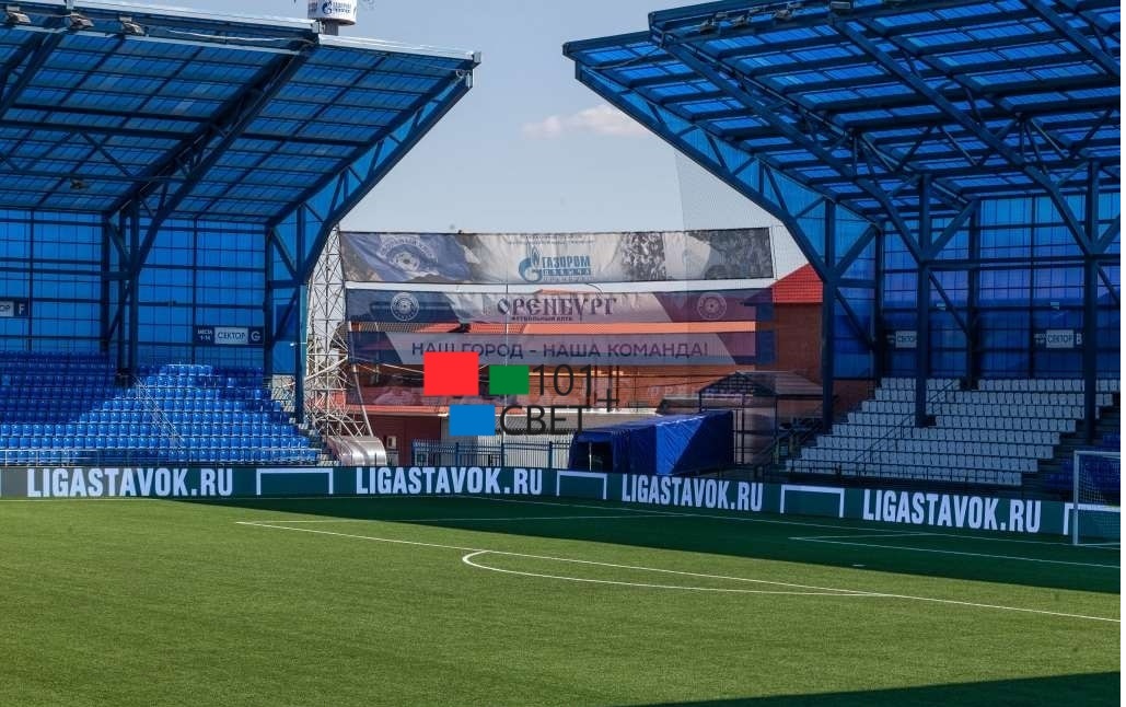 Стадион газовик оренбург. Стадион Газовик 2024. Стадион Газовик Оренбург фото. Видеоборт для стадиона.